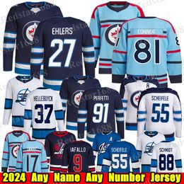 # 81 Kyle Connor Winnipeg Hockey Jersey # 27 Nikolaj ehlers Mark Scheifele Nate Schmidt Morrissey Alex Iafallo Tyler Toffoli Adam Lowry Cole Perfetti Jets Jets