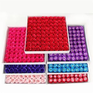 81 PCS Creatieve simulatie Rose Soap Bloem Flores Artificiais Rose kunstmatige bloemen voor decor Valentijnsmoedersdag Gift, B