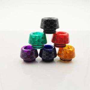 810 Drip tip Grille Forme De Champignon Résine Époxy Drip Tips Embouchure En Peau De Serpent pour TFV8 TFV12 Tous Les 810 Atomiseurs LL