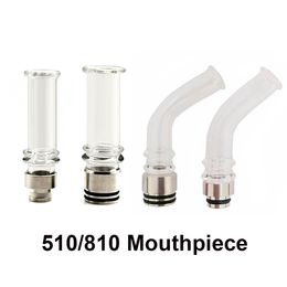 810 Lang Glass Drip Tip mondstuk Diy Accessoires voor 510 draad kayfun lite plus TFV8 Big Baby TFV12 TFV16