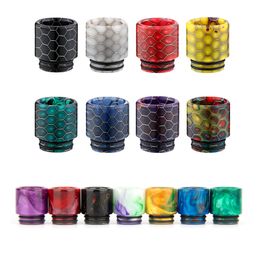 Puntas de goteo de resina epoxi de 810 hilos Accesorios para fumar Termocromismo Panal de acero inoxidable para TFV8 T528 RDA TFV12 Prince Crown Boquilla de diámetro ancho