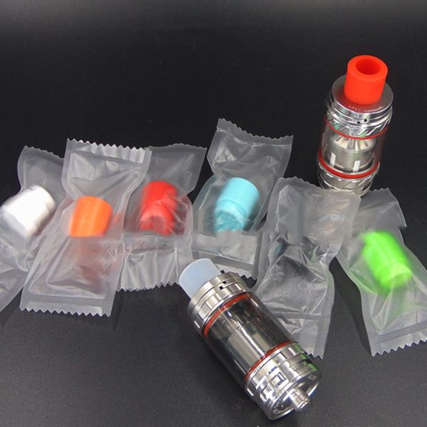 810 BORE BORE SILICONE DIPPOSSABLE DRIP TIP COLLET COLLET COVER COUVERTURE COUPS CAPRESSE AVEC LA PACKAGE INDIVIDUELLE POUR TF12 TFV8 Big Baby Kennedy en stock