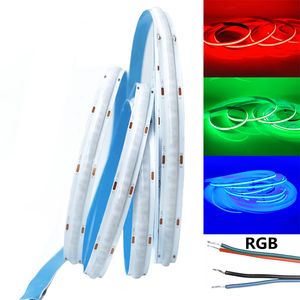 810led / m 840led / m COB RVB Strip Light IP20 15W / m 16W / m 12V 24v Flexibles flexibles Lights for Soft Decoration Lighting