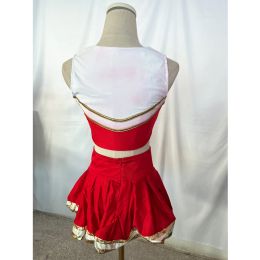 8136 Varsity Cheerleader Costume Cheer Leader Tentime Red Dyed Suit