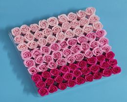 81 stuks Rose Bath Body Flower Floral zeep geurende Rose Holding bloemen essentiële bruiloft Valentine039S dag cadeau mix kleuren Christ4128923