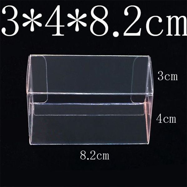 82 * 40 * 30 mm PVC Clear MATCHBOX TOMY Modelo de coche de juguete 1/64 TOMICA Ruedas Caja de protección de pantalla a prueba de polvo 100PCS 220420