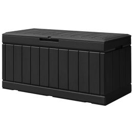 Caja de cubierta de resina de 82 galones, almacenamiento grande para exteriores para muebles de jardín, resistente a la intemperie y a los rayos UV 240201