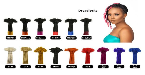 820 pouces vrais cheveux humains Dreadloc Afro 06 cm blond Locs Dreads Locks Wigs8973733