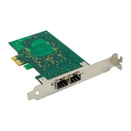 82576EB PCI-E X1 Gigabit de doble puerto Ethernet SFP adaptador de controlador de servidor de tarjeta de red de fibra óptica