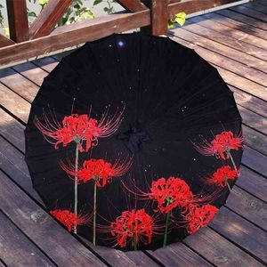 82 cm chinois huilé papier parapluie soie ancien Costume femme Hanfu Cos photographie décoration danse paraguas mujer 210320