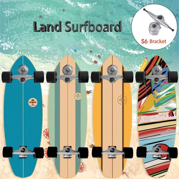 82 cm S6 Meraki Surf Skateboard a la venta Completo al aire libre Madera de arce Patinaje para adultos liso ABEC9 Advance 4 Pu Wheels Ski 231225