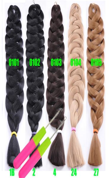 Camino de rayas de XPression de 82 pulgadas Cabello sintético Cabello Jumbo Barra Lultra Bulks Long Cheveux Crochet Hair Extensions 165 Grams99338333