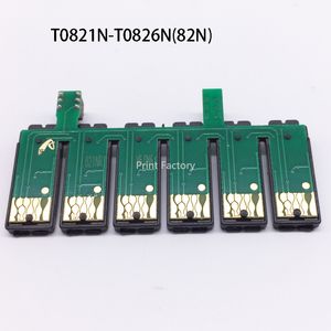 Puce combinée 82N T0821N-T0826N CISS pour Epson T50 T59 TX700 TX800 TX710W TX720WD TX730WD TX650 TX810FW TX820FWD RX615 R270 R290