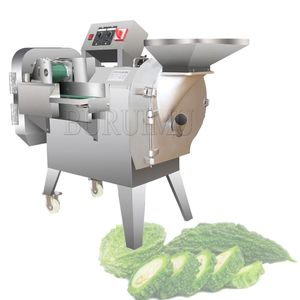 830 Machine de découpe de légumes à double tête Machine de découpe de pommes de terre électrique industrielle commerciale Coupe-légumes Chopper Machine de découpe d'oignons