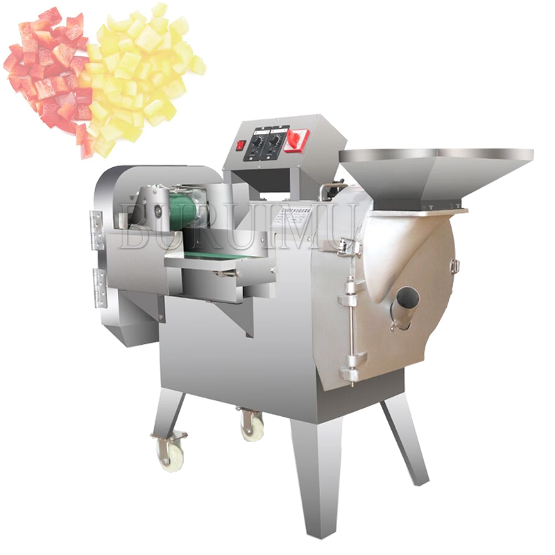 830 Double-head Vegetable Cutting Machine Canteen With Multi-function Automatic Electric Potato Slicer And Dicing Machine