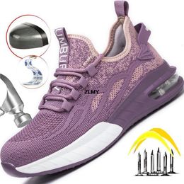 839 Sneakers respirants Femme Toe Sécurité Steel Femmes Boots Femme Piscative Proof Work Chaussures Light Industrial 230923 398