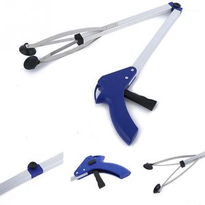 83cm-32.68 bezems * Standpans inch Opvouwbare lange vuilnisklemmen Grab Pick-up Tool Gebogen Handvat Ontwerp Draagbare Fabriekshuis Pickup Grabber Tools1