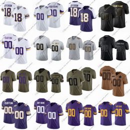 84 Randy Moss Football Jersey Kirk Cousins Adam Thielen Dalvin Cook Harrison Smith Anthony Barr Justin Jefferson T.J.Hockenson J.J.McCarthy Turner