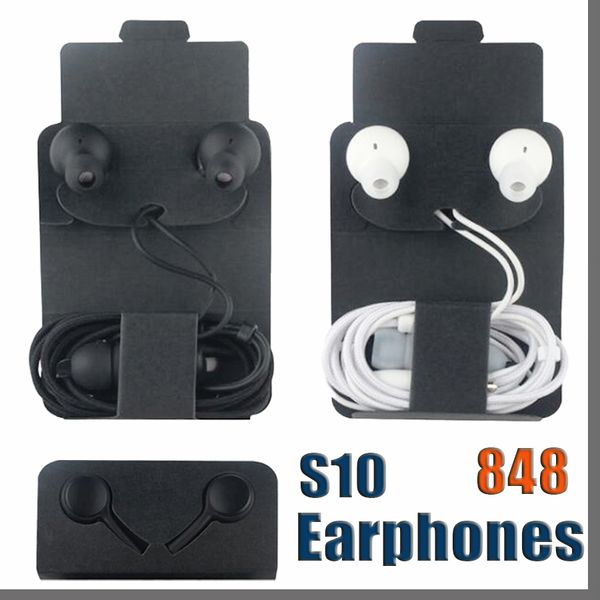 848D calidad OEM en el oído con cable Jack de 3,5mm S10 auriculares auriculares micrófono remoto para Samsung S20 S10 s9 s8 plus Note 8 9 10 EO-IG955