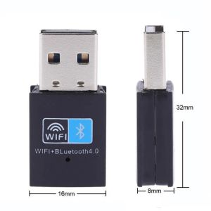 848D USB Bluetooth 4.0 Adapter Dongle 150m draadloze wifi 802.11n/g/b Netwerk LAN -kaart + Bluetooth v4.0 Adapter voor desktop laptop pc