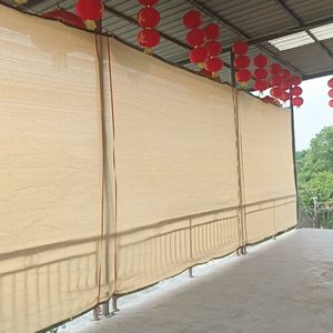 85% beige Sun Shade Net Home Terrace Balcon Contimay Nets HDPE Anti-UV Plant succulent Sunroproof Net Balcony Fence Screen Netting