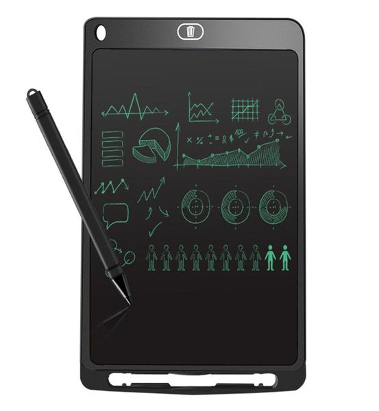 Tablette d'écriture LCD 85 pouces, planche à dessin, tableau noir, tampons d'écriture, cadeau pour adultes et enfants, bloc-notes sans papier, mémos avec Up3897160