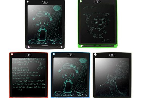 Planchettes de tablette d'écriture de 85 pouces LCD PADS BLACK-Black Mandinting Gift For Kids sans papier tablettes de bloc-notes Mémo avec P8109009 amélioré P8109009