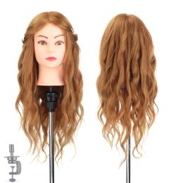 85% réel Human Hair Mannequin Training Head For Hair Hairstyling Professional Hairdressing Cosmétology Dolls Head for Hairstyles