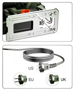 Scie sauteuse Laser électrique 850W, 5 vitesses variables pour le travail du bois, 110V/220V, coupe du métal, du bois et de l'aluminium