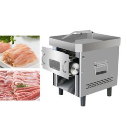850W petite machine de coupe de viande type extractible couteau groupe trancheuse de viande ménage commercial trancheuse de viande déchiquetée machine