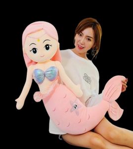 85100cm Giant Kawaii Starfish Mermaid Plush Toys Soft Animal Pillow Gevulde Toy Dolls Boys Girls Birthday Gifts Decor H03668164