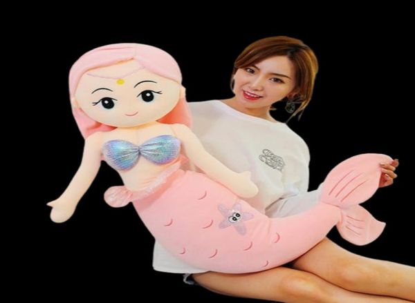 85100cm Giant Kawaii Starfisf Mermaid Toys Animal Soft Animal Poupées en peluche Poupées Boys Girls Cadeaux d'anniversaire DÉCOR H06183585