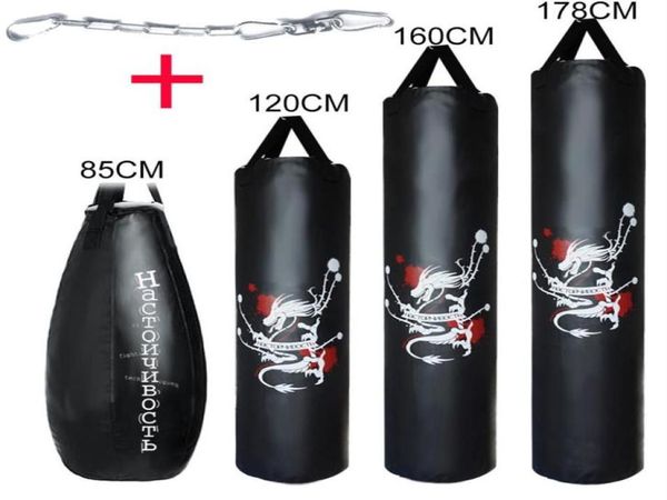 85120160cm Bolsa de arena Bolsa de boxeo vacía Bolsa de kick Boxing Entrenamiento de deportes de interior Muai Thai mma T191230332G4716556