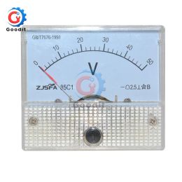 85C1 DC Analog Voltmeter Meter Paneel 30V 50V 85C1 Pointer Gauge Paneel Amp Volt Spanning Digitaal display