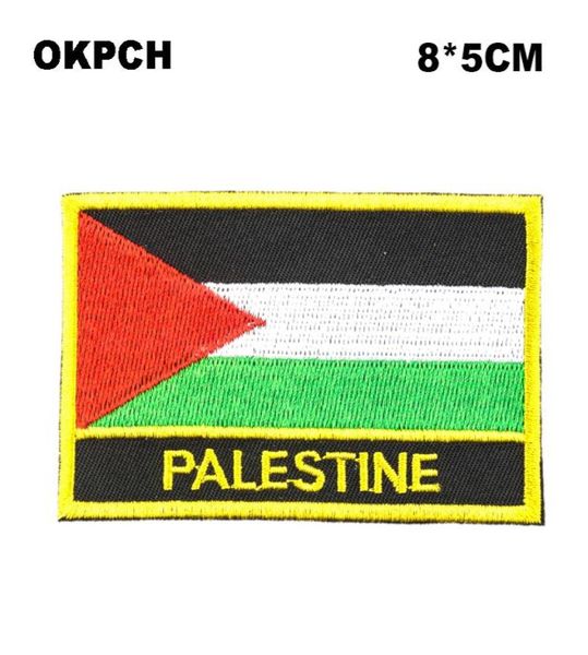 Drapeau du mexique en forme de Palestine, 85cm, broderie à repasser sur Patch PT0027R4430538
