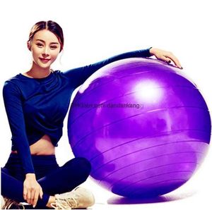 85 cm Yoga Ejercicio Fitness Ball mujeres culturismo pilates mujeres embarazadas bolas de entrenamiento a prueba de explosiones gimnasio entrenamiento equipo de bolas grandes