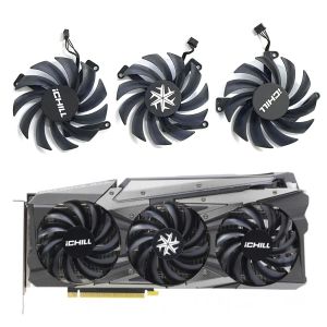 85 mm 4pin CF-12915S RTX3060 RTX3070 Ventilador de GPU para Inno3d GeForce RTX 3060 3060TI 3070 3070 TI ICHILL X3 Ventilador de gráficos