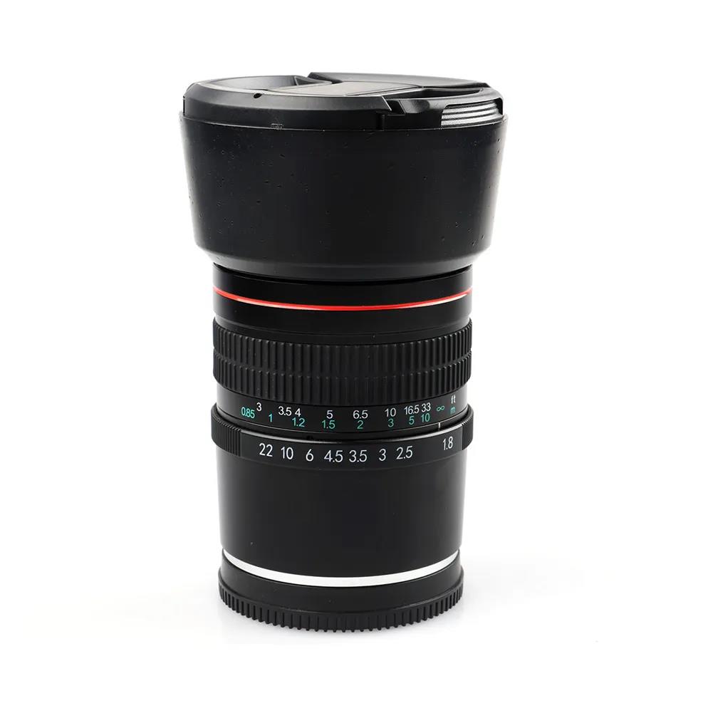 85mm f/1.8 Medium tele -tele -porträtt Prime -kameralins för Nikon D4S D5500 D3300 D3200 D5300 D3400 D7200 D750 D500 D600 D700 D800 D810 D850 D3100 D7000 D7100 ETC