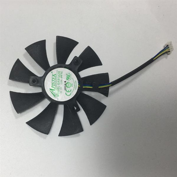 85mm GA91A2H -PFTC 12V 0 35A 4Wire GTX1060 ti GTX960 GTX1070MINI Ventilador de tarjeta gráfica GA91A2H-PFTC 40mm Agujeros Tamaño 245S