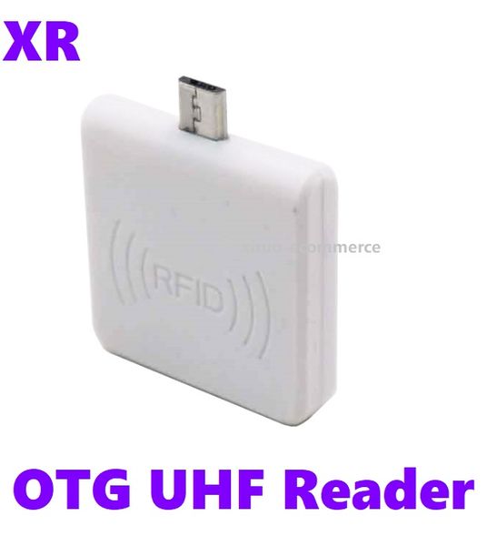 Escáner RFID UHF de tamaño Mini, 860-960Mhz, lector OTG UHF, escritor, distancia de lectura Micro USB, 0,5 m, lector de tarjetas pasivo portátil 6C