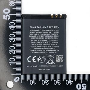 860mah BL 4S BL-4S Batterie pour Nokia 1006 2680S 3600S 3602S 6202C 6208C 7020 7100S 7610 X3-02 3710F Batterie rechargeable BL4S