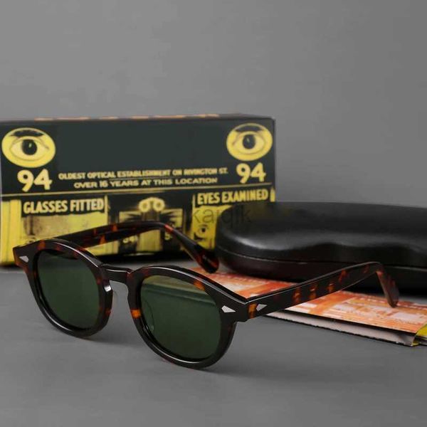 86QB Lunettes de soleil Johnny Depp Polarise Sunglasses Men Lemtosh Sun Glasses Femme Luxury Marque Vintage Cadre acétate Goggles 240416
