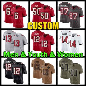 Baker Mayfield Vita Vea Football Jersey Mike Evans Chris Godwin Lavonte David Shaquil Barrett Tampas Bayes Robert Hainey Tristan Wirfs Buccaneeres Chase Edmonds