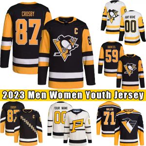 87 Sidney Crosby Custom Mens Women Youth Pittsburgh''Penguins'''hockey Jersey Pjersey Winter Classic Guentzel Malkin Erik Karlsson Sidney Crosby Reilly Smith Kris