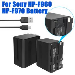 8700mAH NP-F980 NP-F970 NPF960 NPF970 F750 F770 Batterij met USB-lader voor Sony PLM-100 CCD-Trv35 MVC-FD91 MC1500C Br Br BR BR