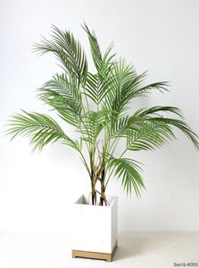 88 cm Green Artificial Palm Leaf Plaste Plantes Garden DÉCORATIONS HOME Scutellaria Tropical Tree Fake Plantes 2064101