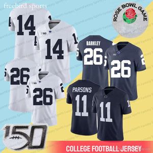 88 Jersey Saquon Barkley Gesicki 9 Trace McSorley 11 Micah Parsons Kaytron Allen Clifford 5 Jahan Dotson Penn State Football Mens Jerseys 150th Patch No Name S 10th