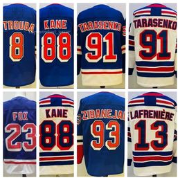 88 Patrick Kane Maillot de hockey Vladimir Tarasenko Jacob Trouba 23 Adam Fox 10 Artemi Panarin 31 Igor Shesterkin Mika Zibanejad Reverse Retro 7165