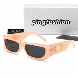 8851 # Hot pour lunettes de soleil femme homme taille 58mm monture en résine noire lentille marron rose verre pour femme UV400 anti-allergique hommes femmes polariseur lunettes de soleil de haute qualité