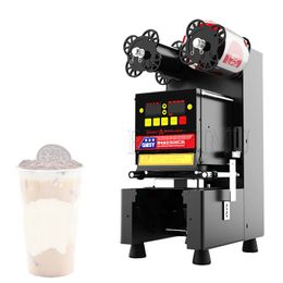 88mm/95mm Diameter Semi-Automatische Bubble Tea Cup Sealer Roestvrij Cup Sluitmachine voor Commerciële koffie Cacao Dranken